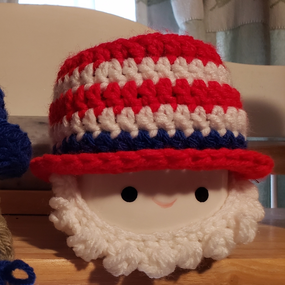 Patriotic beard hat for marshmallow mug